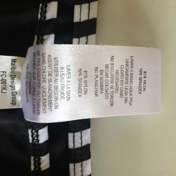 Malibu Design group black Swim mini skirt cover up - Picture 7 of 7